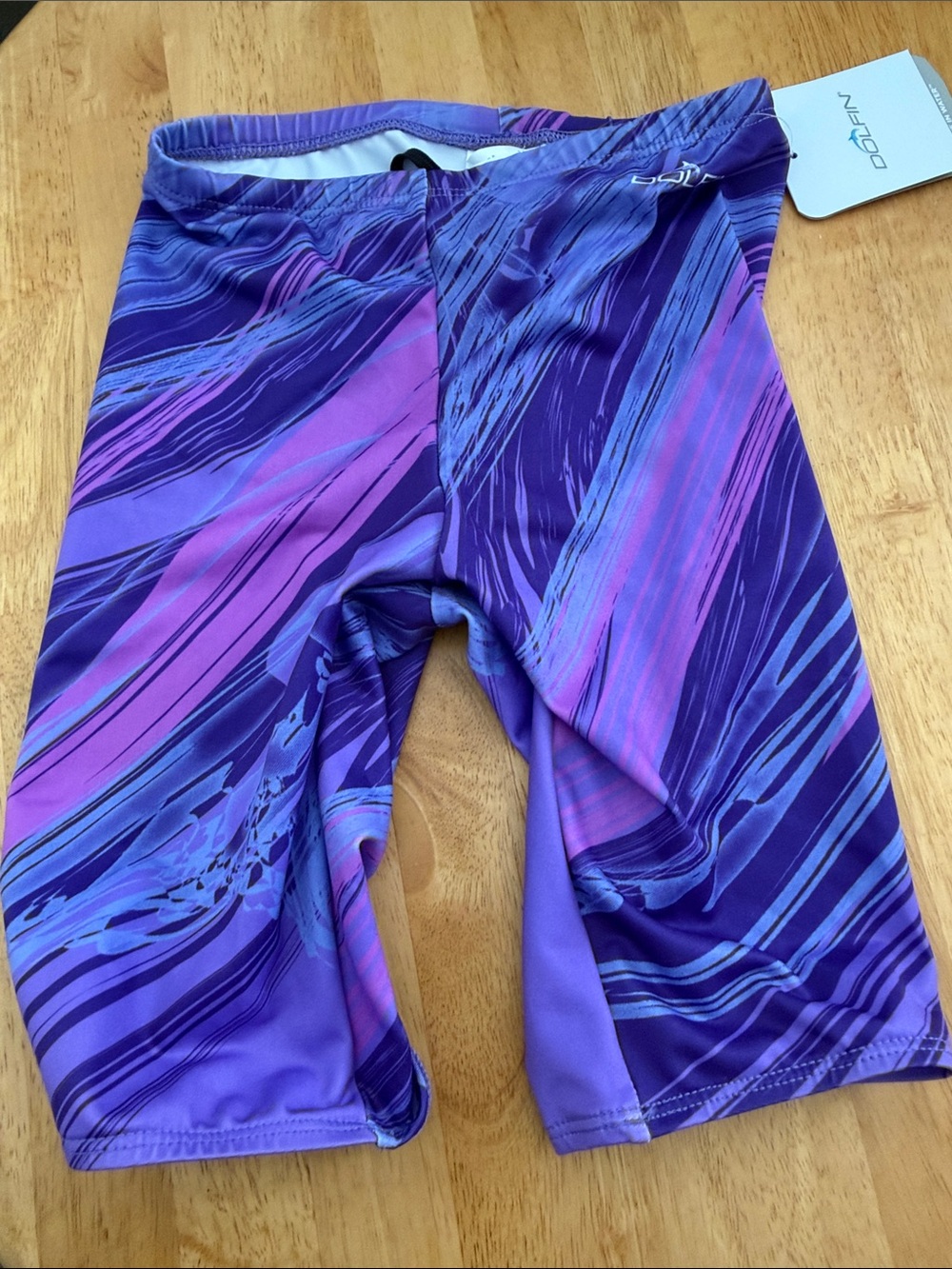 Dolfin Swimwear Tag with Purple and Pink Swirl size 30